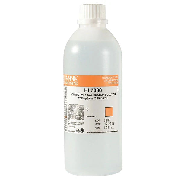 HANNA HI 7030L SOLUTION ÉC 12880 µS / CM 500 ML (1)