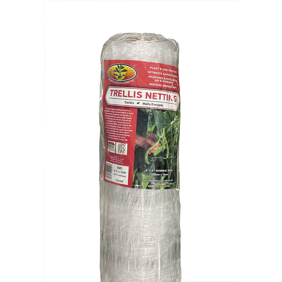 FILET DE TREILLIS 6'' MAILLE TRANSPARENT 6,5' X 1500' (1)