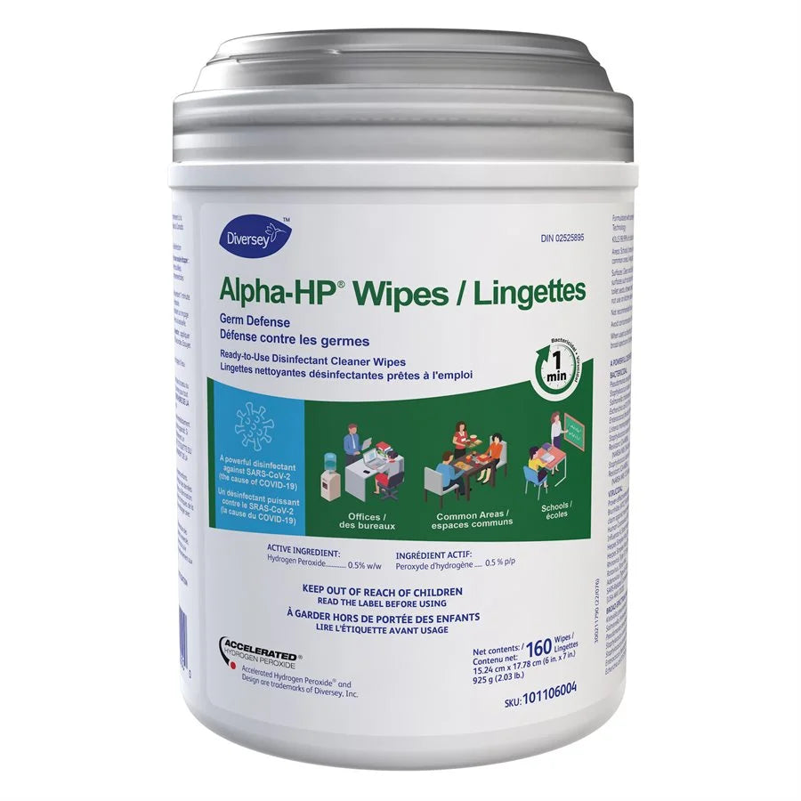 Lingettes DIVERSEY ALPHA-HP 160 feuilles (1)